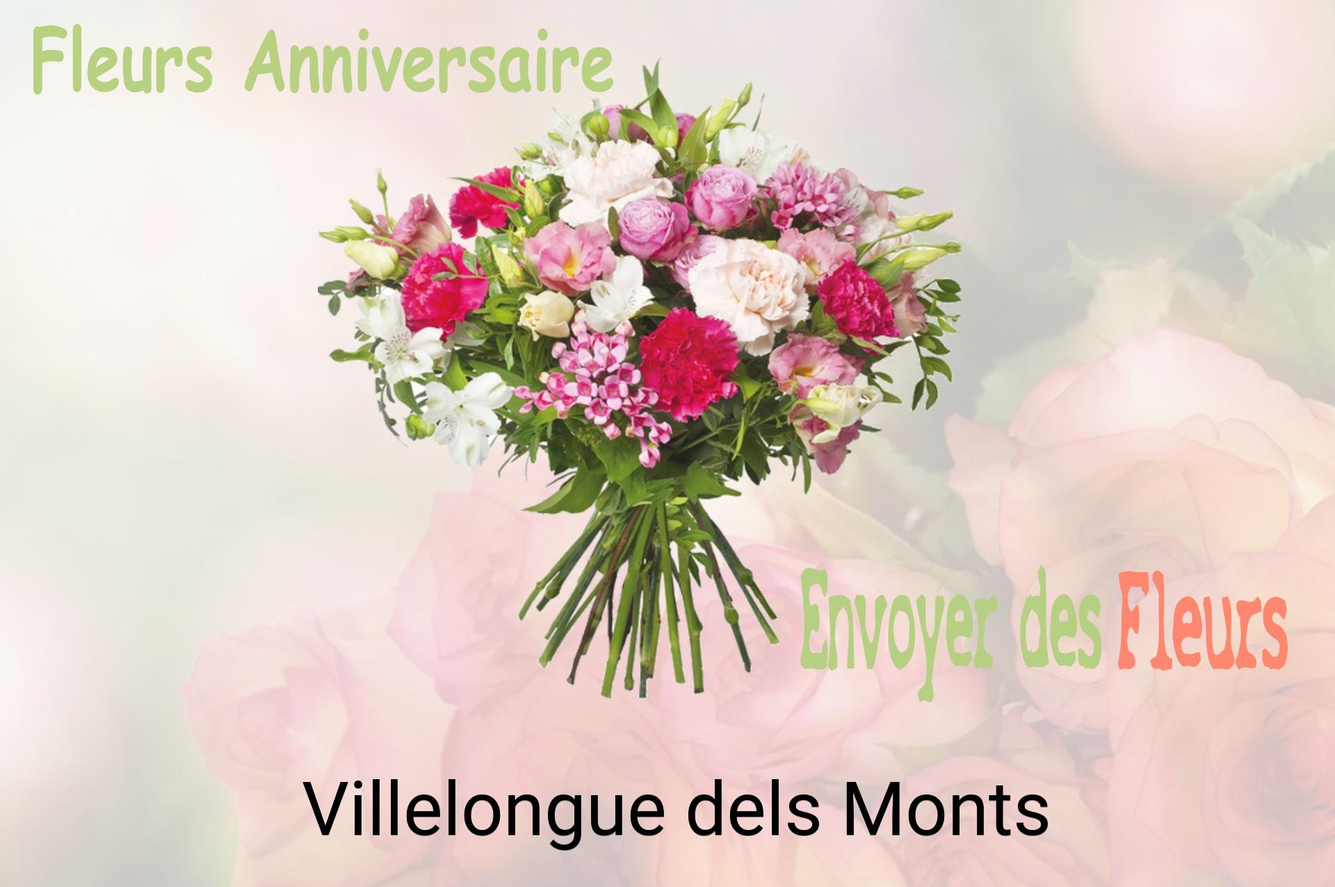 Bouquet de fleurs d’anniversaire livré à Villelongue-dels-Monts
